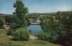 Battenkill River at Center Falls Postcard