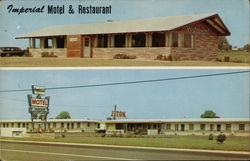 Imperial Motel & Restaurant Postcard