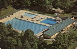 Indiana University - Outdoor Swimming Pool Bloomington, IN Postcard Postcard Postcard