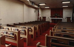 Interior, Protestant Chapel Rocky Hill, CT Postcard Postcard Postcard