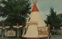 Chief Poolaw's Teepee and Gift Shop Old Town, ME Postcard Postcard Postcard