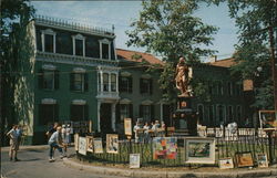 Indian Statue at Ferry and Front Streets Schenectady, NY Postcard Postcard Postcard
