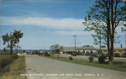 Sampson Air Force Base - Main Entrance Geneva, NY Postcard Postcard Postcard