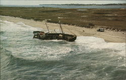 Wreck of the New Bedford Cape Cod, MA Postcard Postcard Postcard
