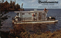 Northernaire Floating Lodges International Falls, MN Postcard Postcard Postcard
