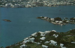 Aerial View of Paget Hamilton, Bermuda Postcard Postcard Postcard