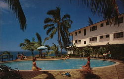 Poolside at the Naniloa Hotel Hilo, HI Postcard Postcard Postcard