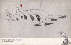 "Twenty Leaves and an Apple" by Alexander Calder Postcard