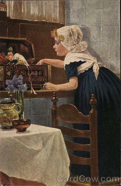 Curious Young Girl Theodor Grust Children