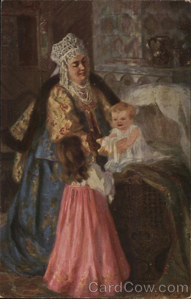 Motherly Happiness E. Klakatschowa Women