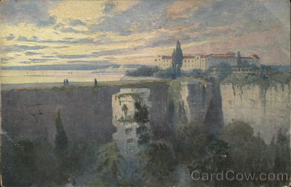 Mansion on Cliff Alexander Kircher Art