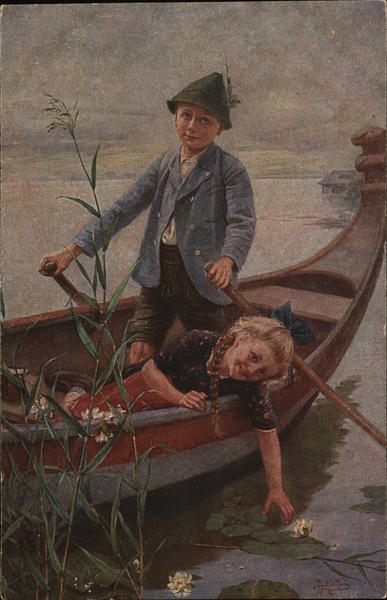 Children in Boat Paul Wagner