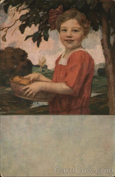 Portrait of a Girl with Fruit Basket Prof. von Zumbusch