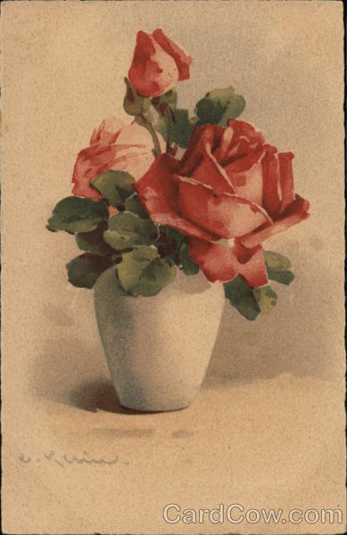 Vase with Roses C. Klein