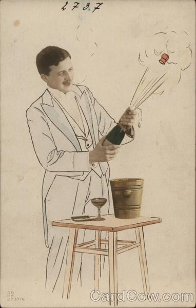 Uncorking Champagne Art