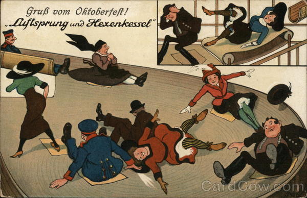 Gruss vom Oktoberfest! Luftsprung und Hexenkessel Munich Germany