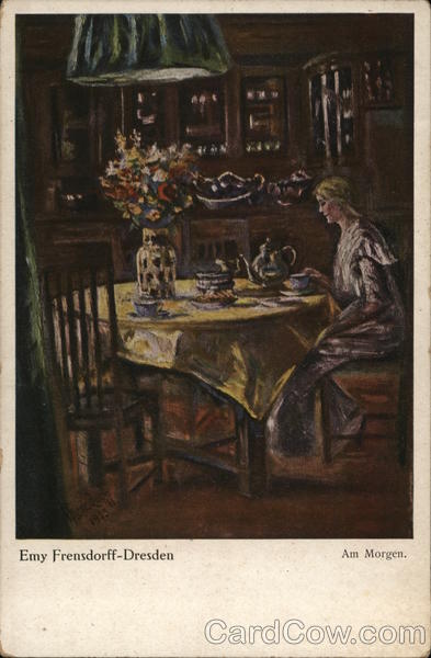Woman Seated at Breakfast Table Emy Frensdorff Women