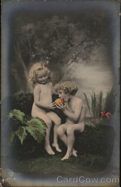 Nude Children with Fruit
