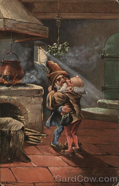 Joyeux Noel Gnomes Hugging Christmas