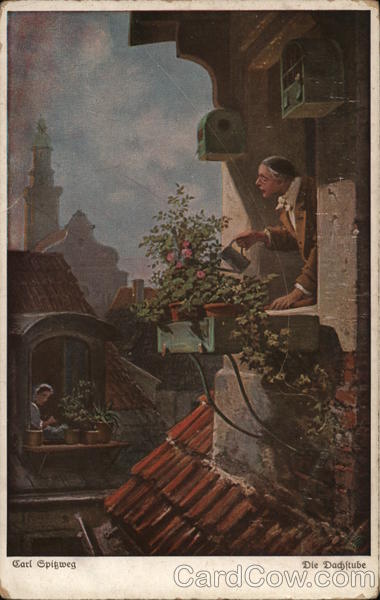 Die Dachstube Carl Spitzweg Art