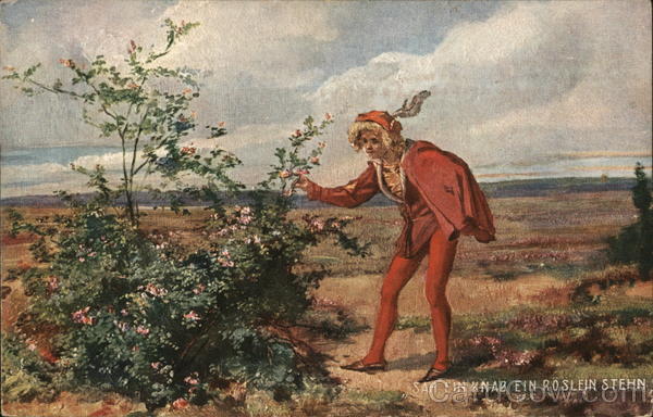 Man Picking Flowers Art