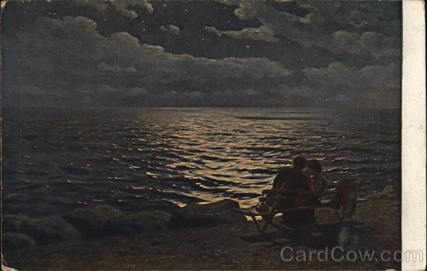 Moonlight at Sea Art