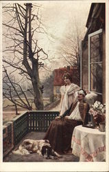 "Frühlingshosen"  - Spring Postcard
