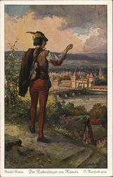 Pied Piper of Hameln (Brothers Grimm) Postcard