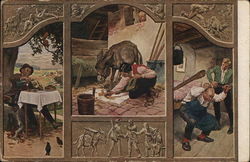 Little table, deck Postcard