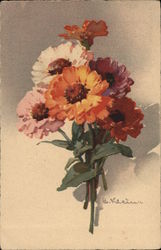 Multicolored Posey Postcard