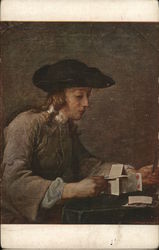 The Castle in Pasteboards - House of Cards Postcard