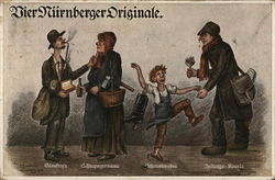 Bier Nurnberger Originale Germany Breweriana Postcard Postcard