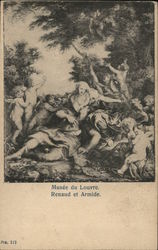 Musee de Louvre. Renaud et Armide. Postcard