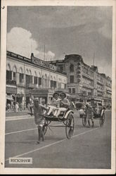 Rickshaw Postcard Postcard