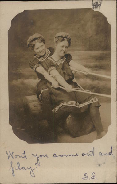 Photograph of Two Women in Bathing Suits