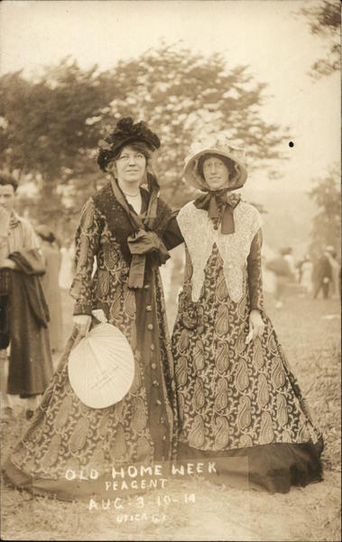 Women at Old Home Week Pageant Aug. 3-10-1914 Utica New York