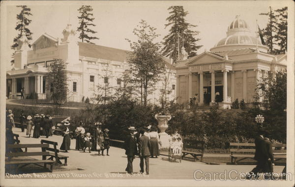 Canada and Grand Trunk Buildings 1909 Alaska Yukon-Pacific Exposition