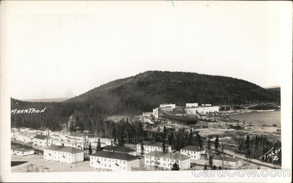 View of Town Marathon Canada Ontario