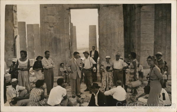 Tourists at Ruins Egypt Africa