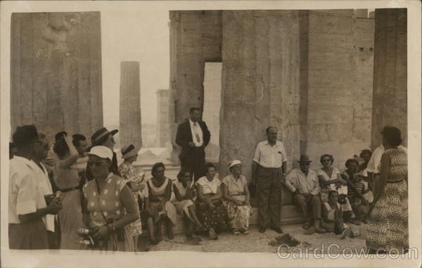 Tourists at Ruins Egypt Africa