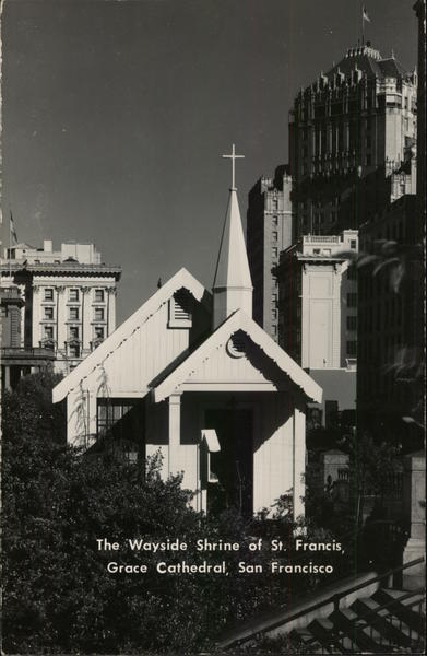 The Wayside Shrine of St. Francis, Grace Cathedral San Francisco California