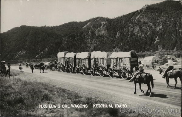 H.C. Lewis Ore Wagons Ketchum Idaho