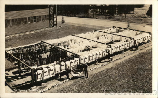 Company Clotheslines - Farragut Naval Training Station