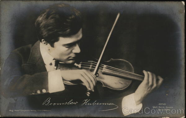 Violinist Bromslaw Huberman Performers & Groups