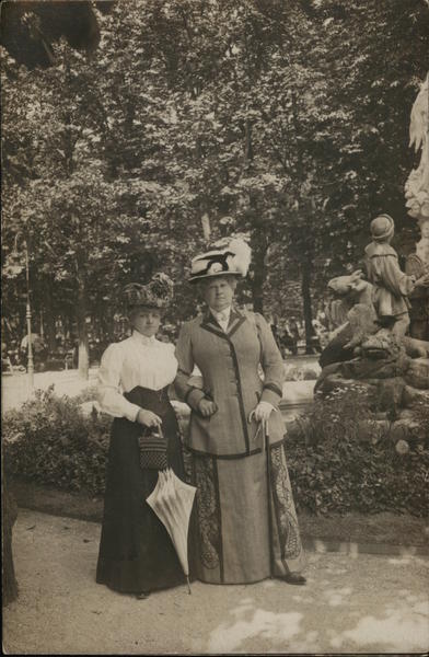 Snapshot of Two Women in Park