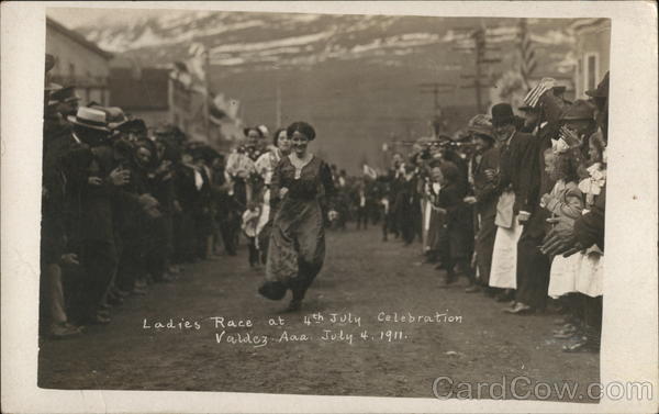 1911 Ladies Race at 4th of July Celebration Valdez Alaska