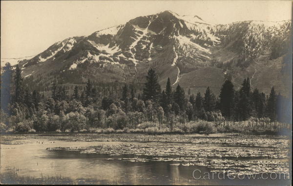 View of Lake Tahoe and Mountains California