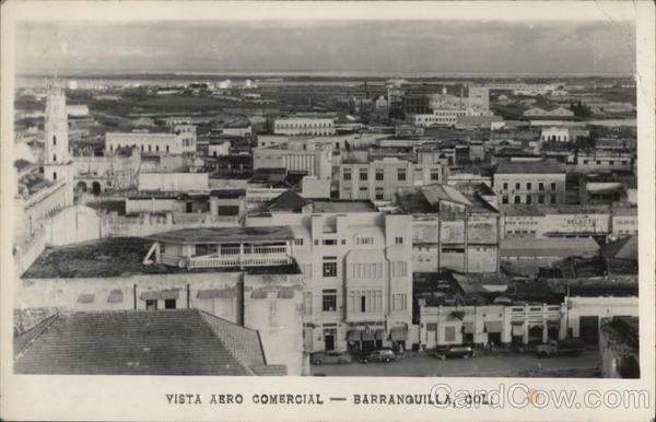 Aerial View of Commercial District Barranquilla Colombia