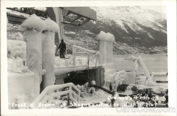 Iced Over Ship - Frank H. Brown Skagway Alaska