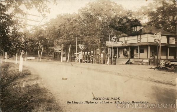 Rock Oak Park Service Station Texaco Bedford Pennsylvania